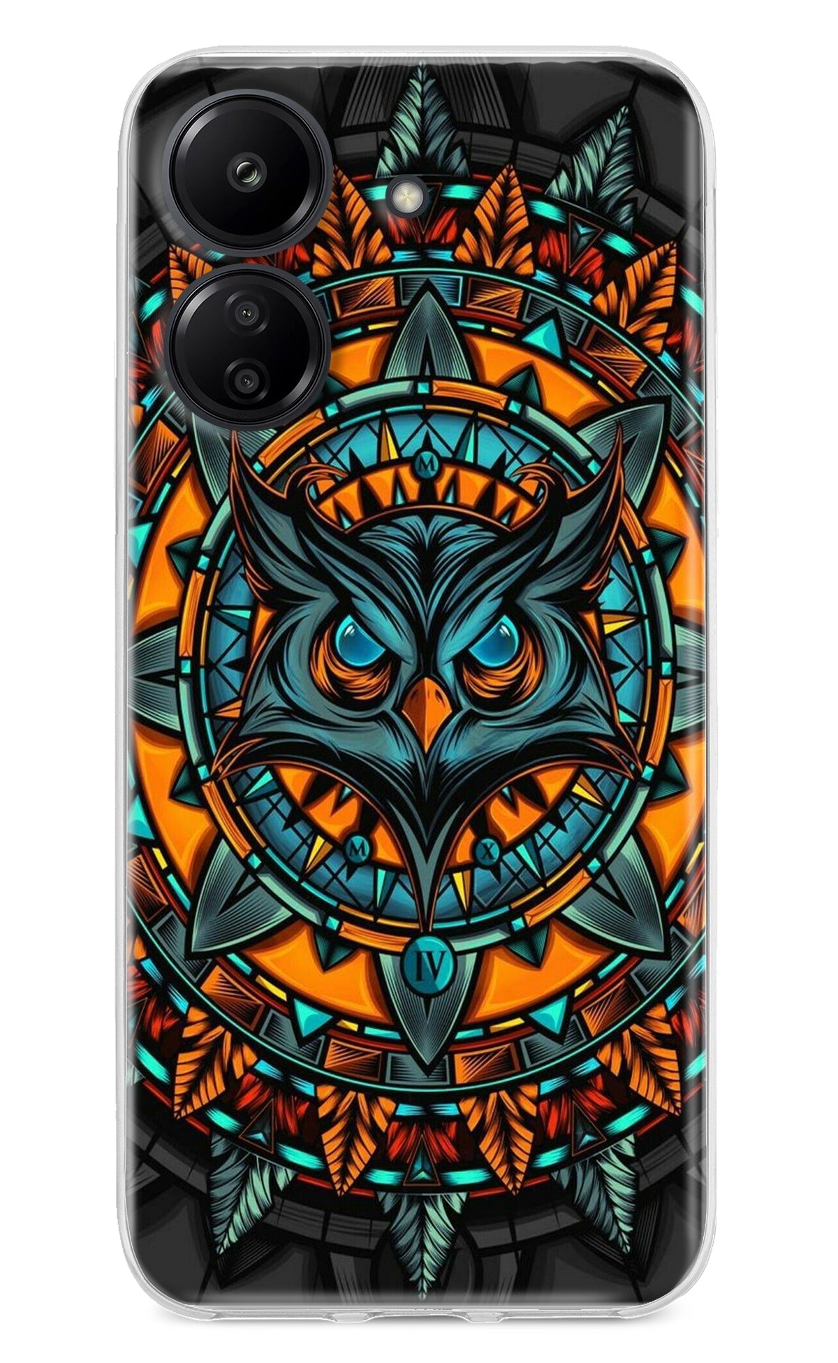 Angry Owl Art Case for Redmi 13C 4G