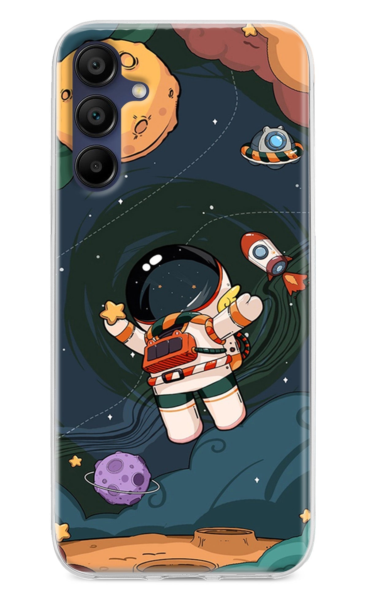 Cartoon Astronaut Case for Samsung A15 5G