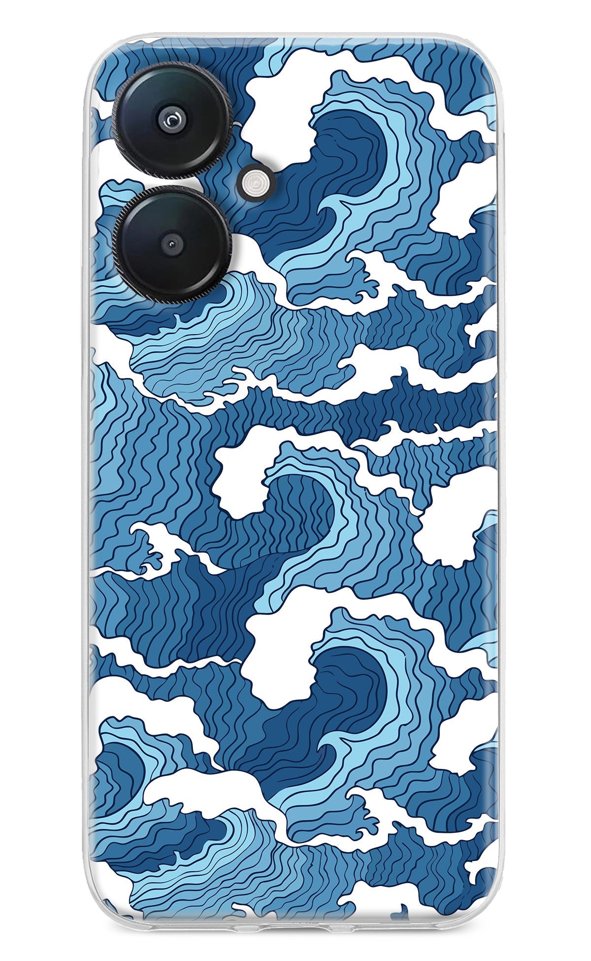 Blue Waves Case for Redmi 13C 5G