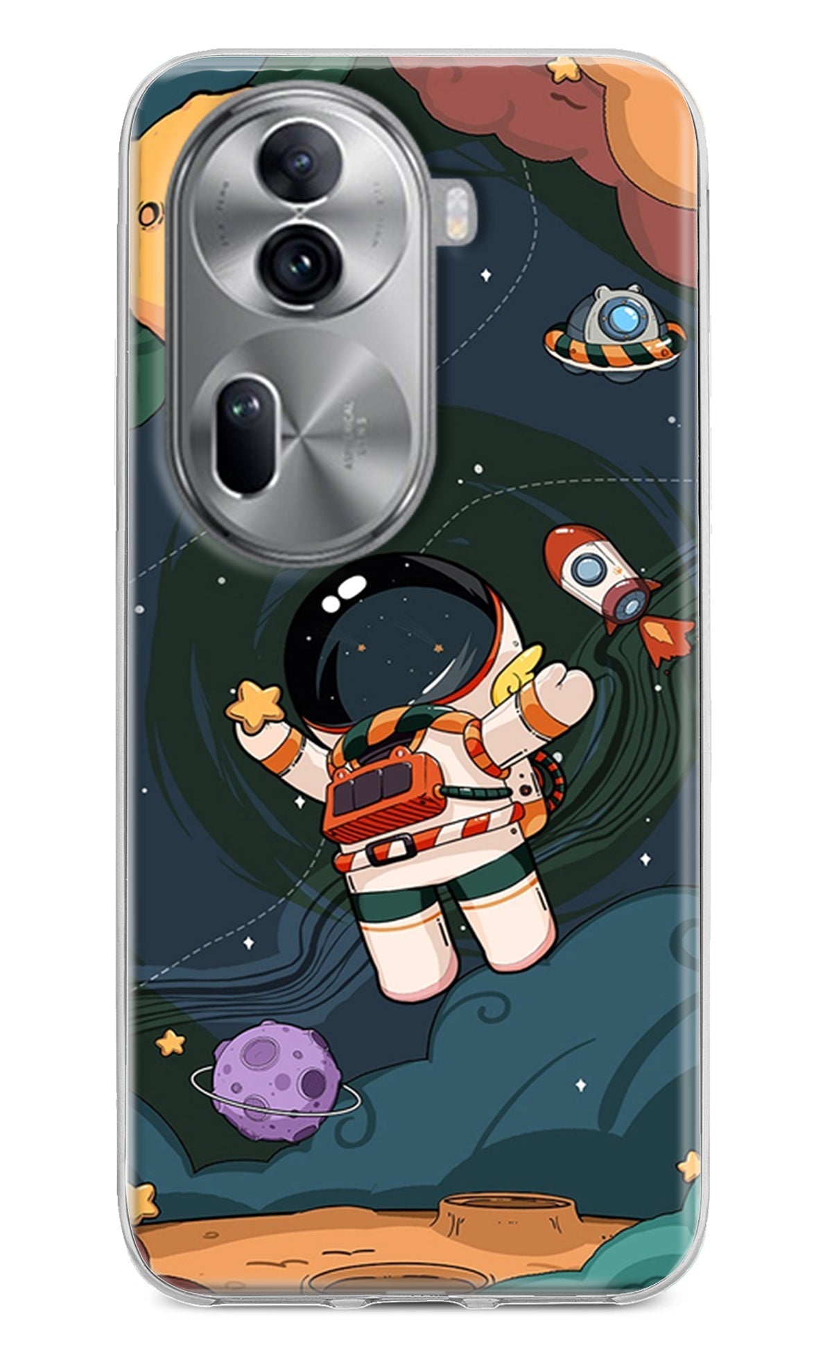 Cartoon Astronaut Case for Oppo Reno11 Pro 5G