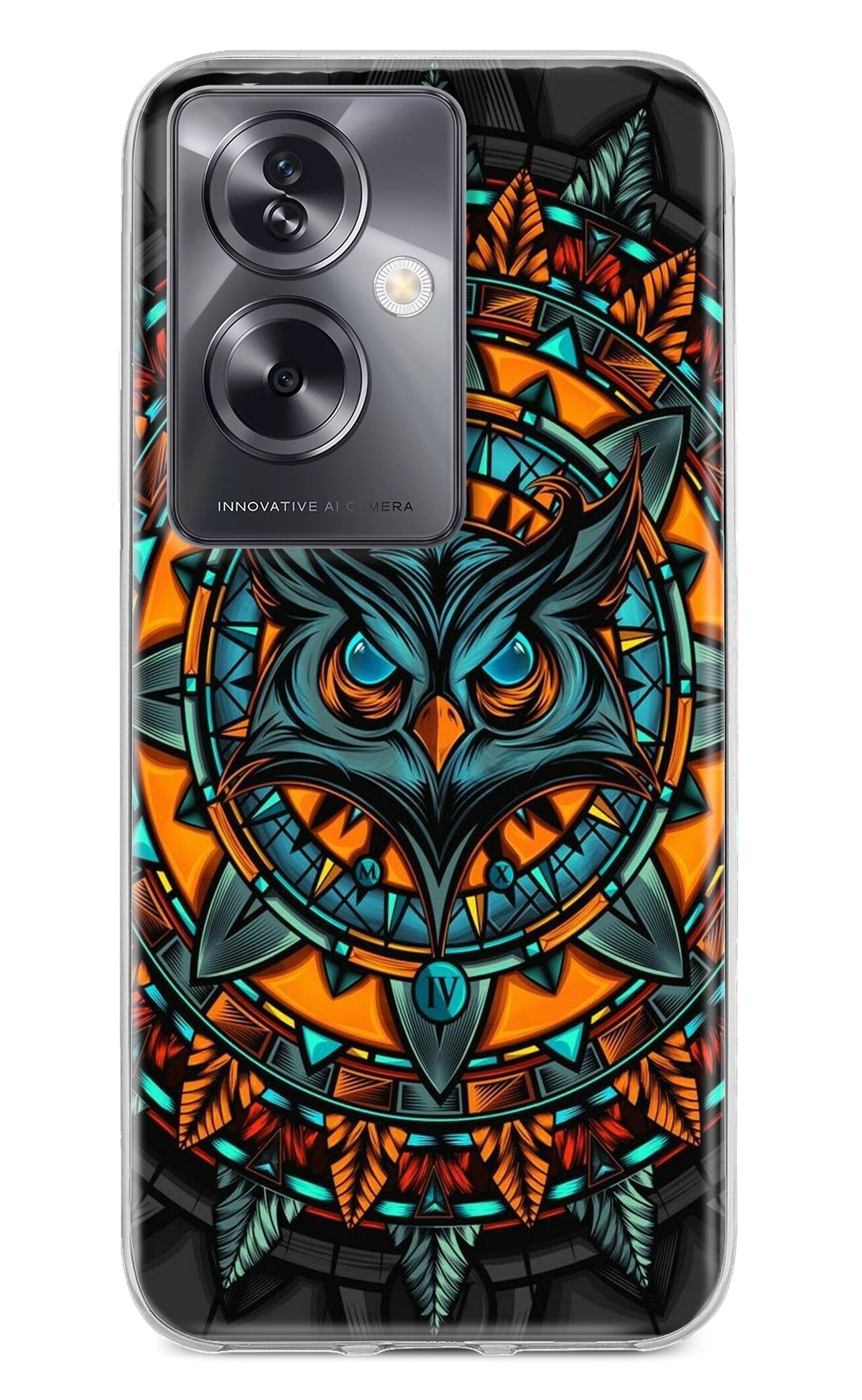 Angry Owl Art Case for Oppo A79 5G