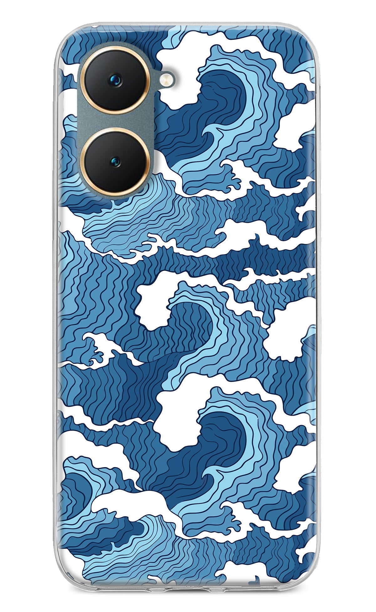 Blue Waves Case for Vivo Y18/Y18e