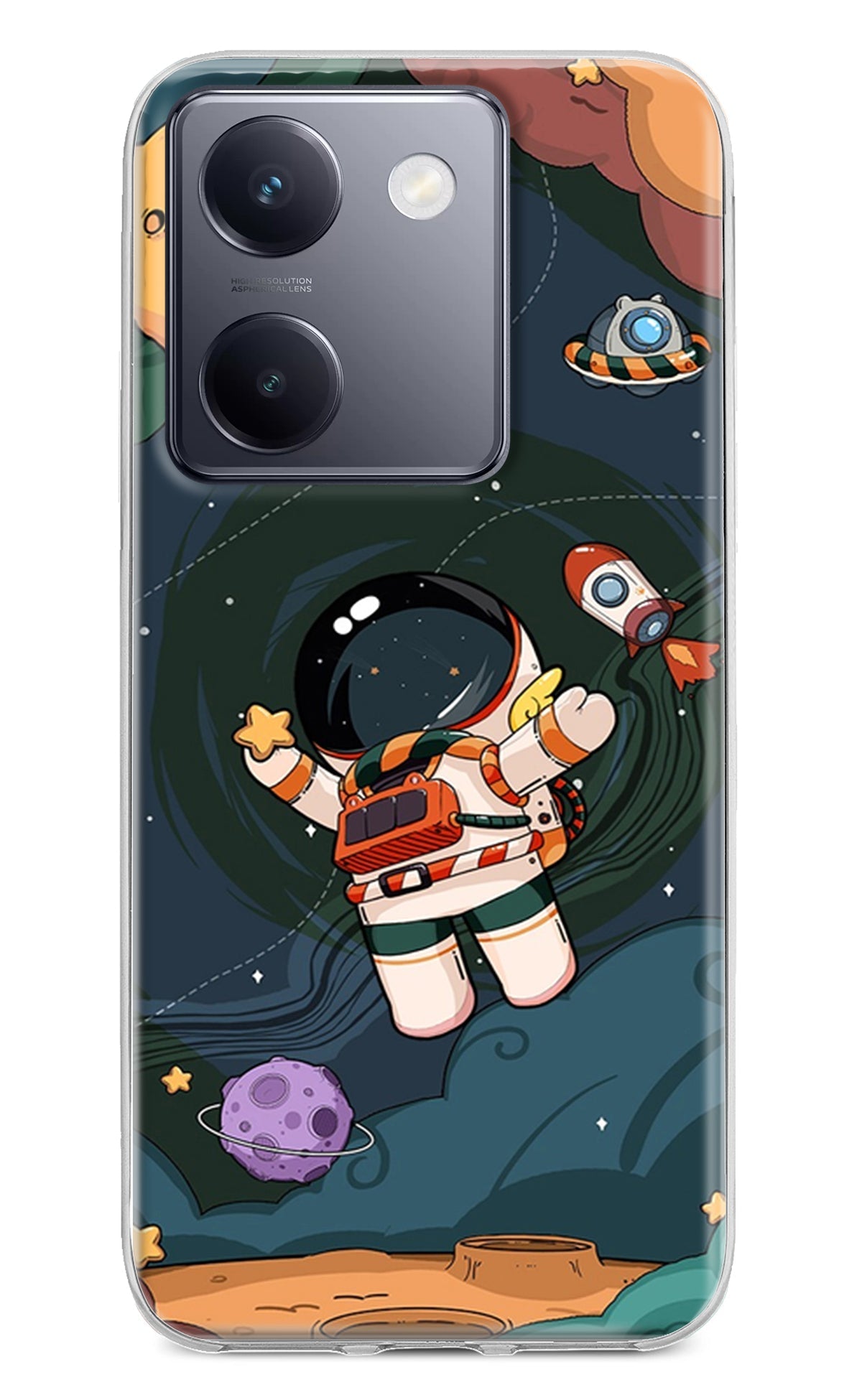 Cartoon Astronaut Case for Vivo Y200 Pro