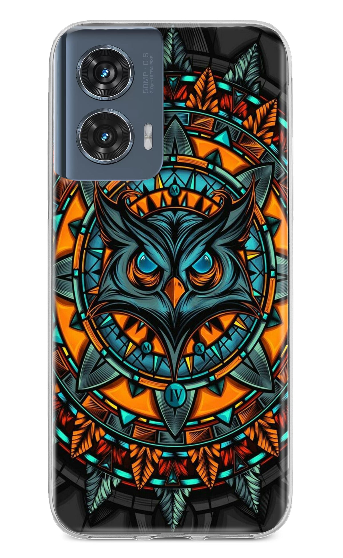 Angry Owl Art Case for Moto Edge 50 Fusion