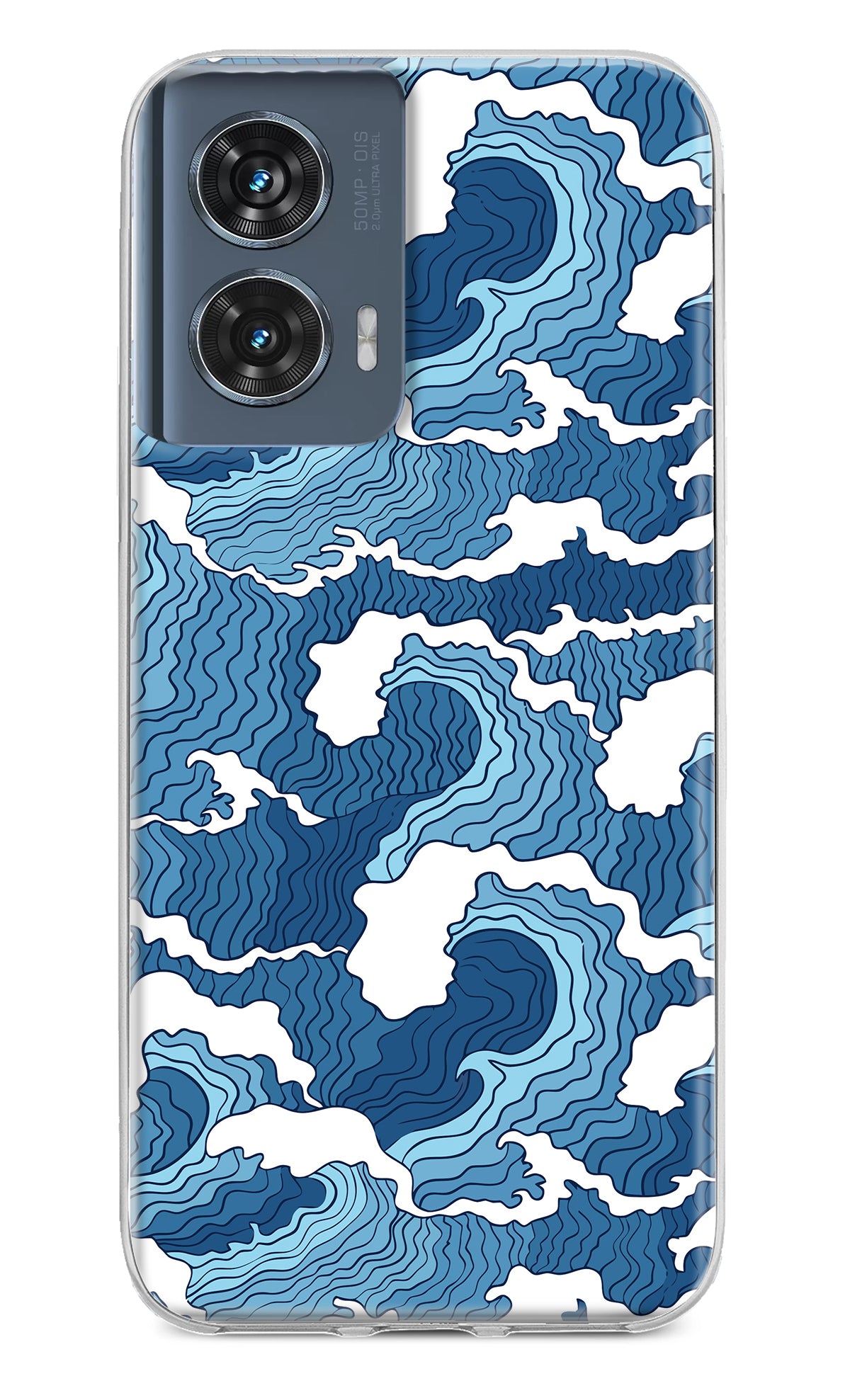 Blue Waves Case for Moto Edge 50 Fusion