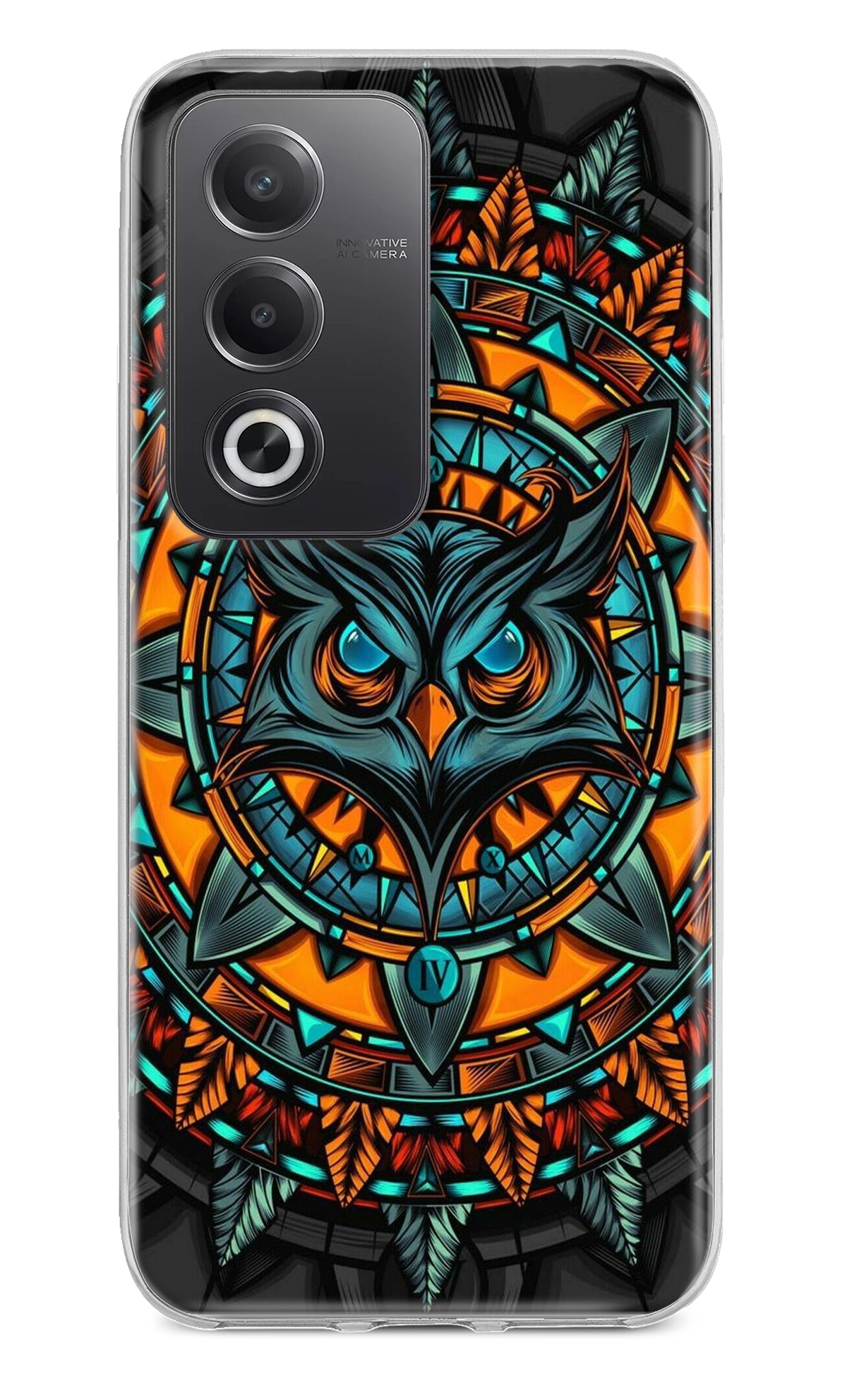 Angry Owl Art Case for Oppo A3 Pro 5G