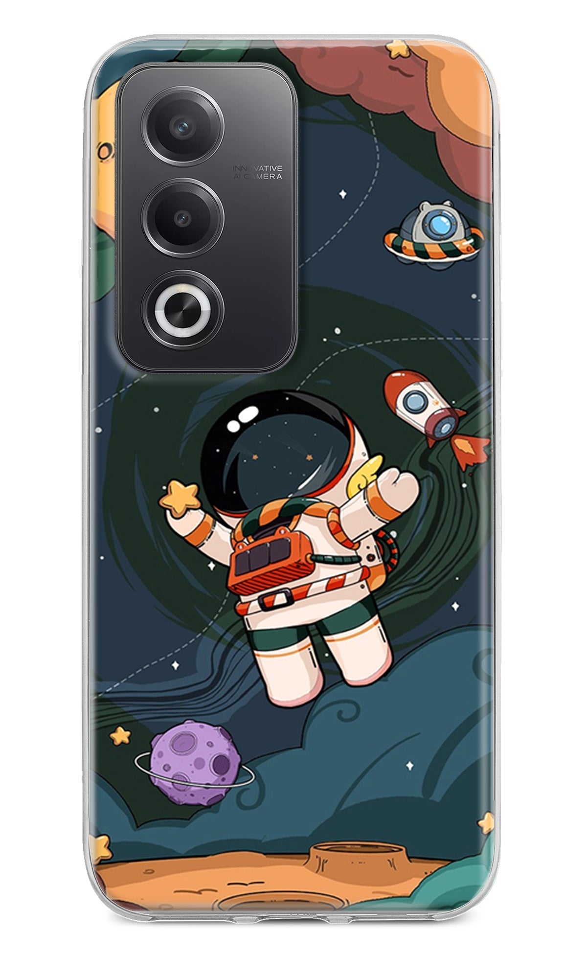 Cartoon Astronaut Case for Oppo A3 Pro 5G