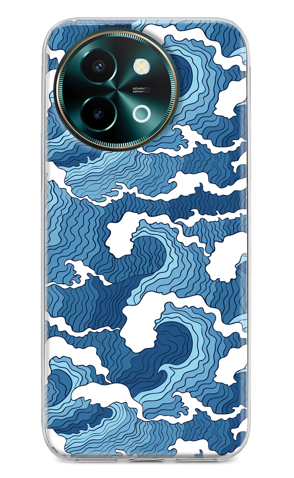 Blue Waves Case for Vivo Y58 5G