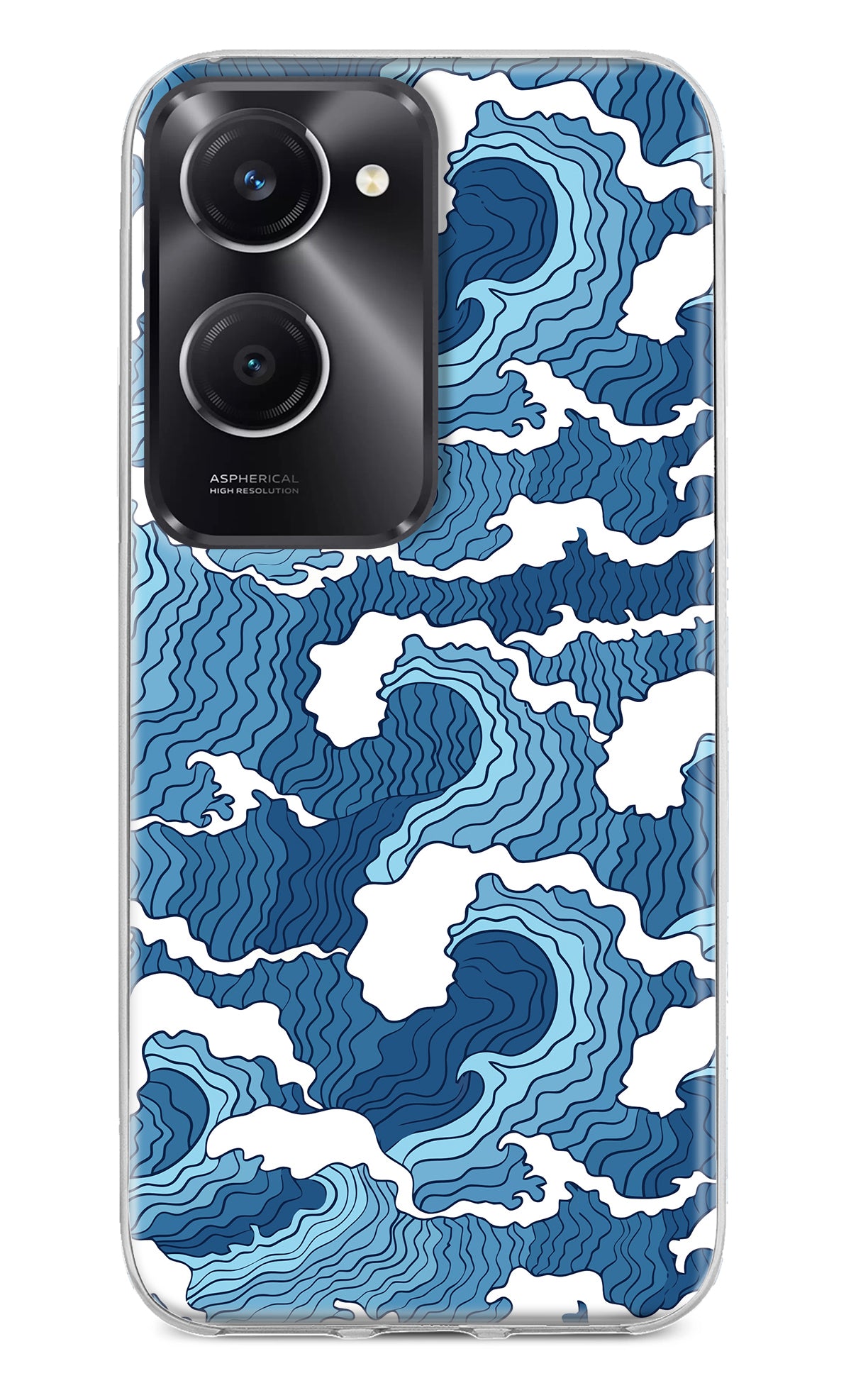 Blue Waves Case for Vivo T3 Lite 5G