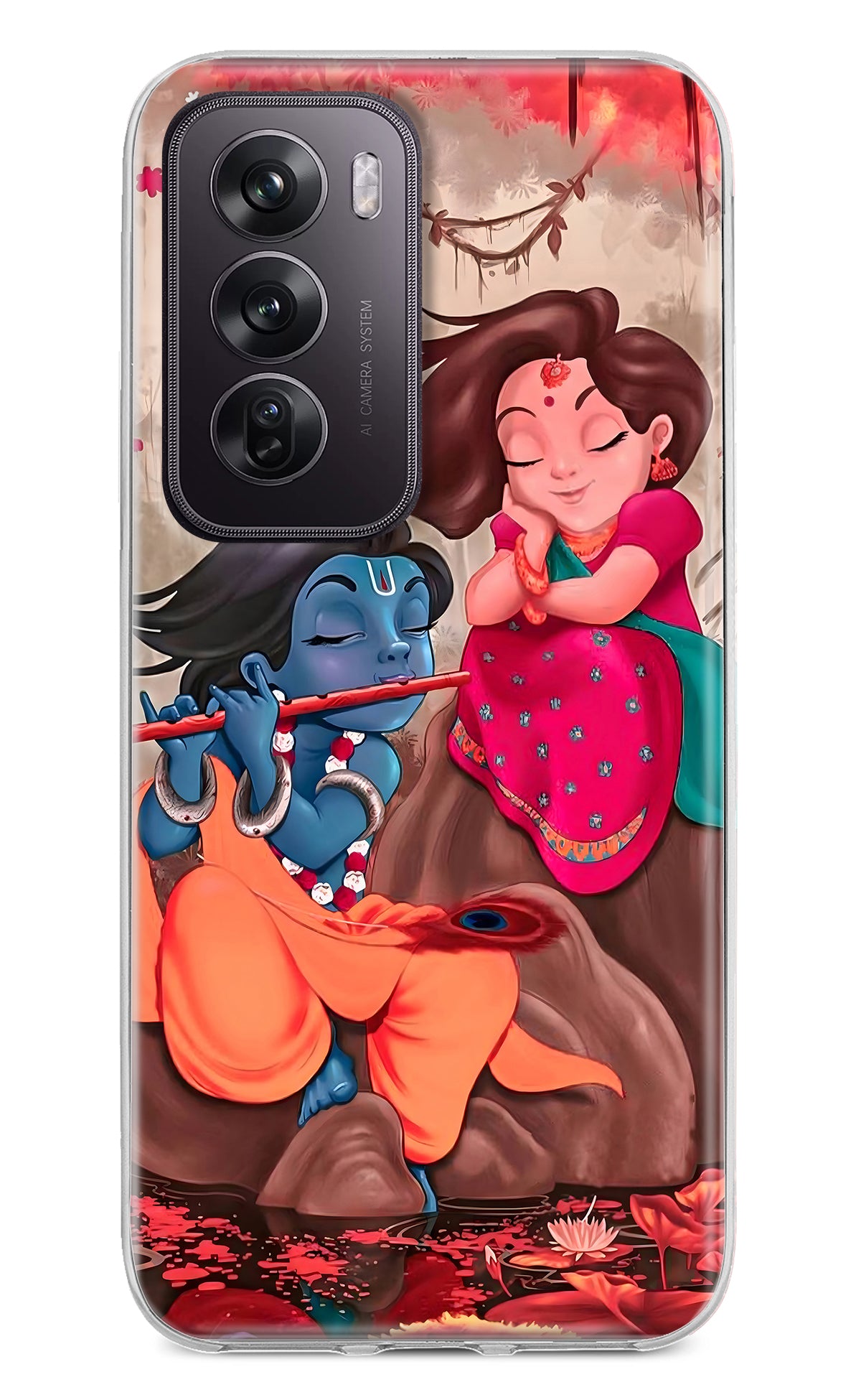 Radhe Krishna Case for Oppo Reno12 Pro 5G
