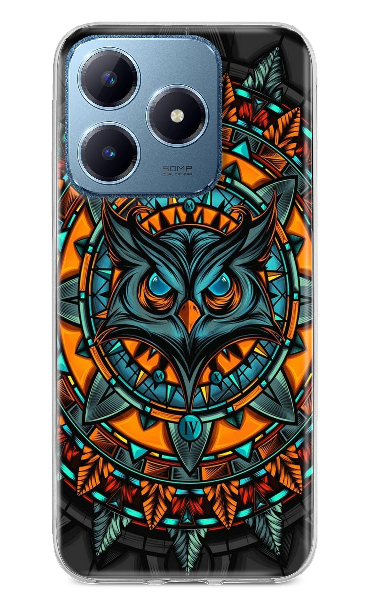 Angry Owl Art Case for Realme C63