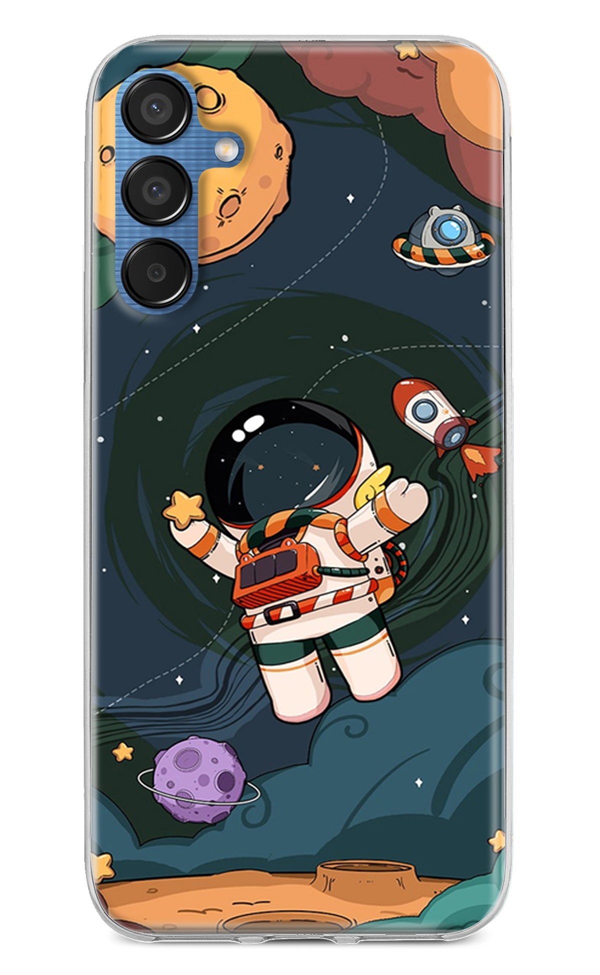 Cartoon Astronaut Case for Samsung M15 5G