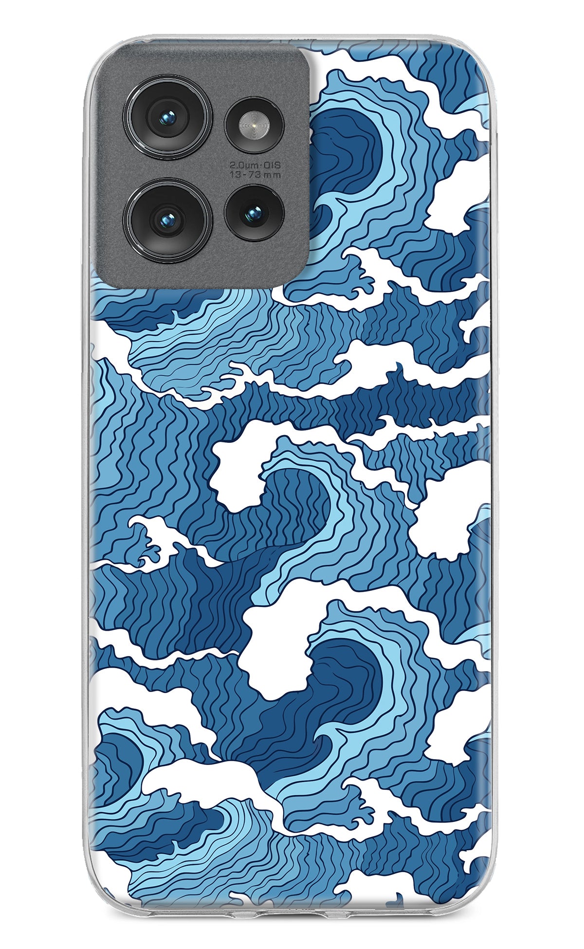 Blue Waves Case for Moto Edge 50