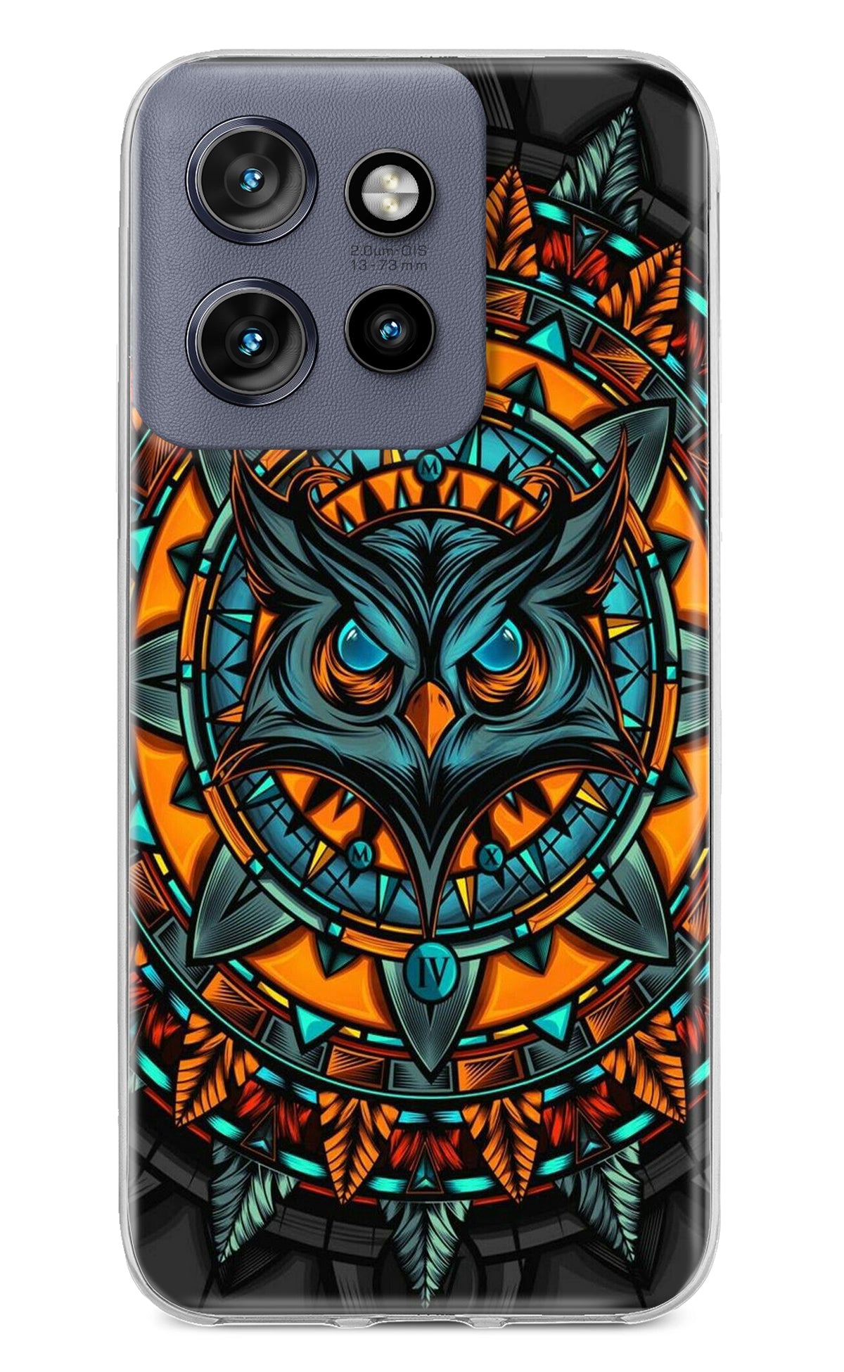 Angry Owl Art Case for Moto Edge 50 Neo